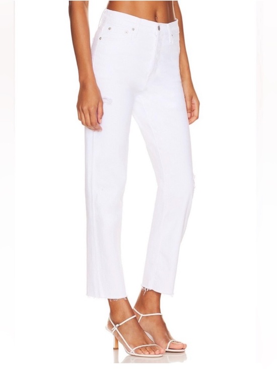 pistola Denim - NWT PISTOLA Charlie High Rise Classic Straight raw hem distressed denim jeans 32